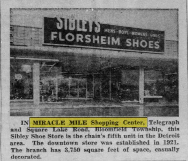Miracle Mile Shopping Center - Nov 1957 Article